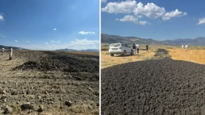 Burdur’da boş araziye arıtma çamuru döken firmaya 48 milyon 612