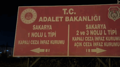 Sakarya'nın Ferizli ilçesinde bulunan açık ile kapalı ceza infaz kurumunda