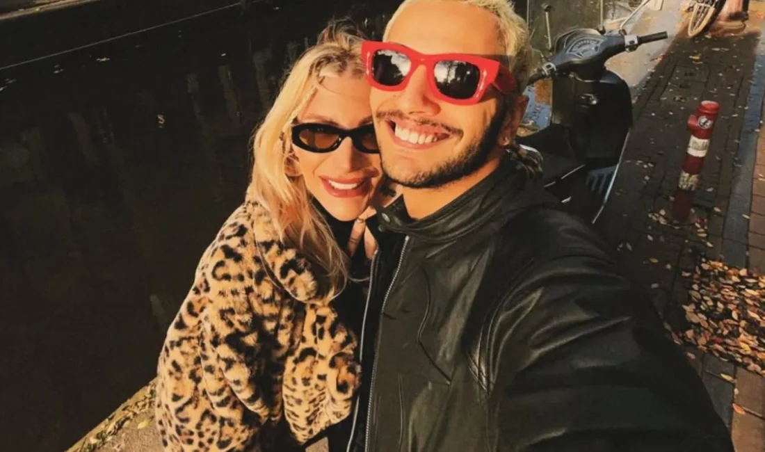 Şarkıcı İrem Derici ve nişanlısı DJ Melih Kunukçu, Galatasaray’ın Ajax