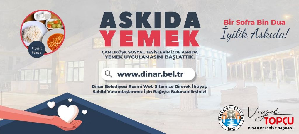 Dinar Belediyesi, sosyal belediyecilik anlayışına örnek olacak yeni bir projeyi