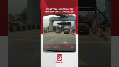 Malezya’da demir yolu iskelesi çöktü, altından geçen araba ezildi. Olayda