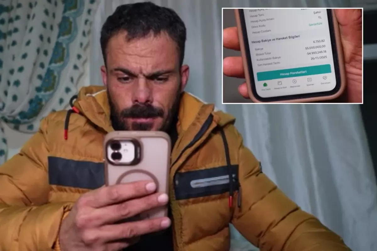 Banka hesabına giriş yaptığında bakiyesinde 55 milyon lira gören Adem