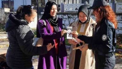 Afyonkarahisar’ın İhsaniye ilçesinde polis ekipleri tarafından kadına yönelik şiddetle karşı