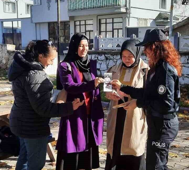 Afyonkarahisar’ın İhsaniye ilçesinde polis ekipleri tarafından kadına yönelik şiddetle karşı