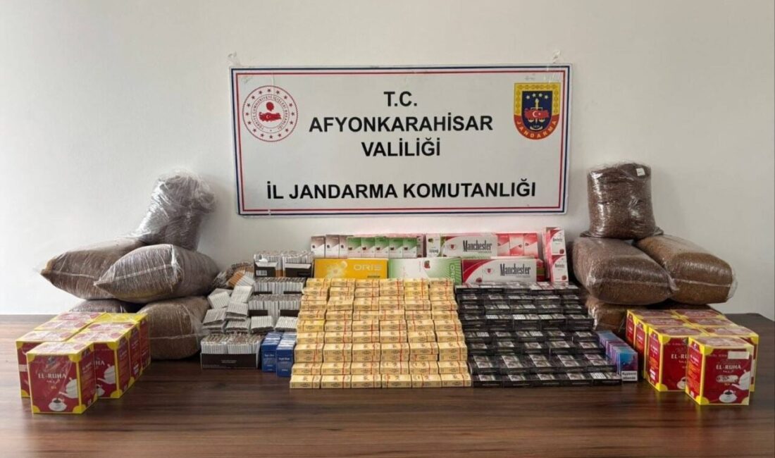Edinilen bilgilere göre, aldığı bir ihbarı değerlendiren jandarma ekipleri Bolvadin