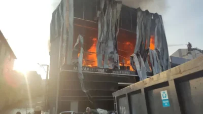 Olay, Kocaeli’nin Dilovası ilçesi Mimar Sinan Mahallesi’nde, parfüm imalatının da