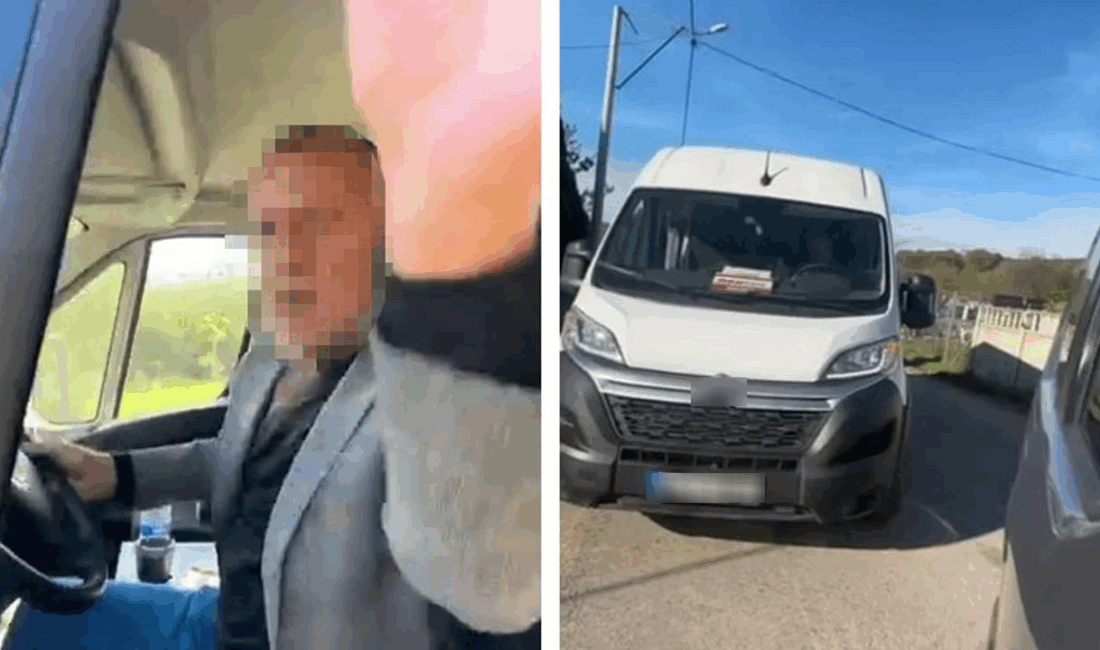 Sakarya’nın Söğütlü ilçesinde bir okul servisi şoförünün, öğrencilerin bulunduğu araçla