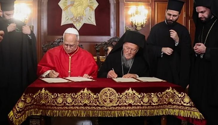 Paskalya için ortak tarih belirlenmesi yönünde çalışma sözü verdiler.