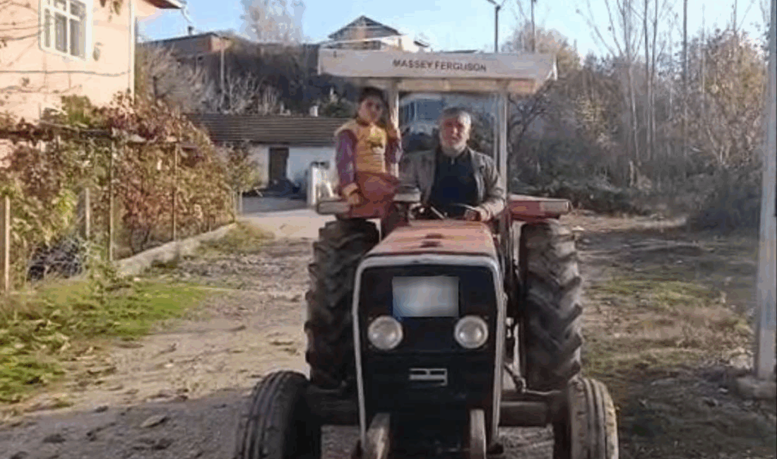 Tokat’ın Çerçi köyünde çiftçilik yapan Hasan Küsen, tarlasından çıkmayan traktörüne