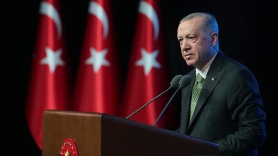 Cumhurbaşkanı Recep Tayyip Erdoğan, Beştepe Millet Kütüphanesi'nde düzenlenen "Kütüphane 5.0