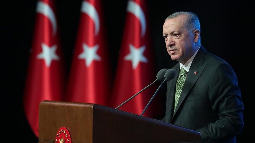 Cumhurbaşkanı Recep Tayyip Erdoğan, Beştepe Millet Kütüphanesi'nde düzenlenen "Kütüphane 5.0