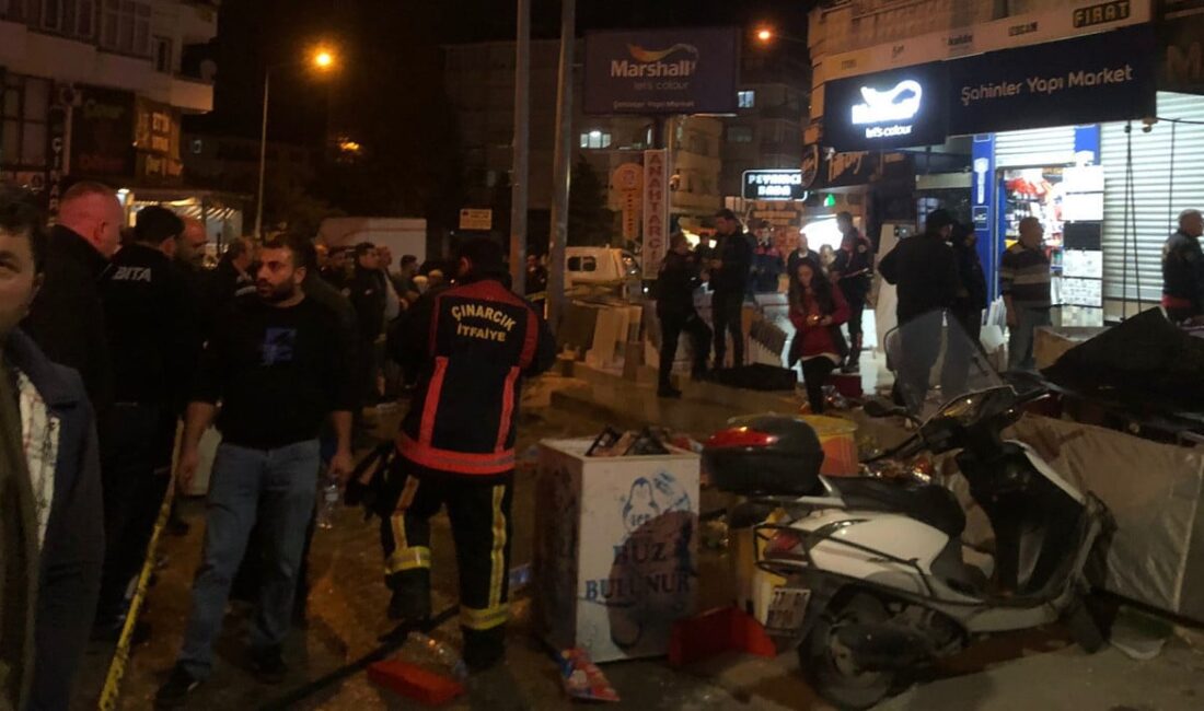 Ailevi sorunlar nedeniyle tartışma yaşayan bir kişinin tekel bayisini benzin