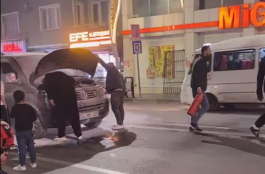 Afyonkarahisar’ın en işlek noktalarından biri olan Ambaryolu Migros kavşağında trafikte