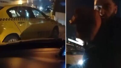 İstanbul Esenyurt’ta telefonla konuşmak için aracını park eden taksi sürücüsü,