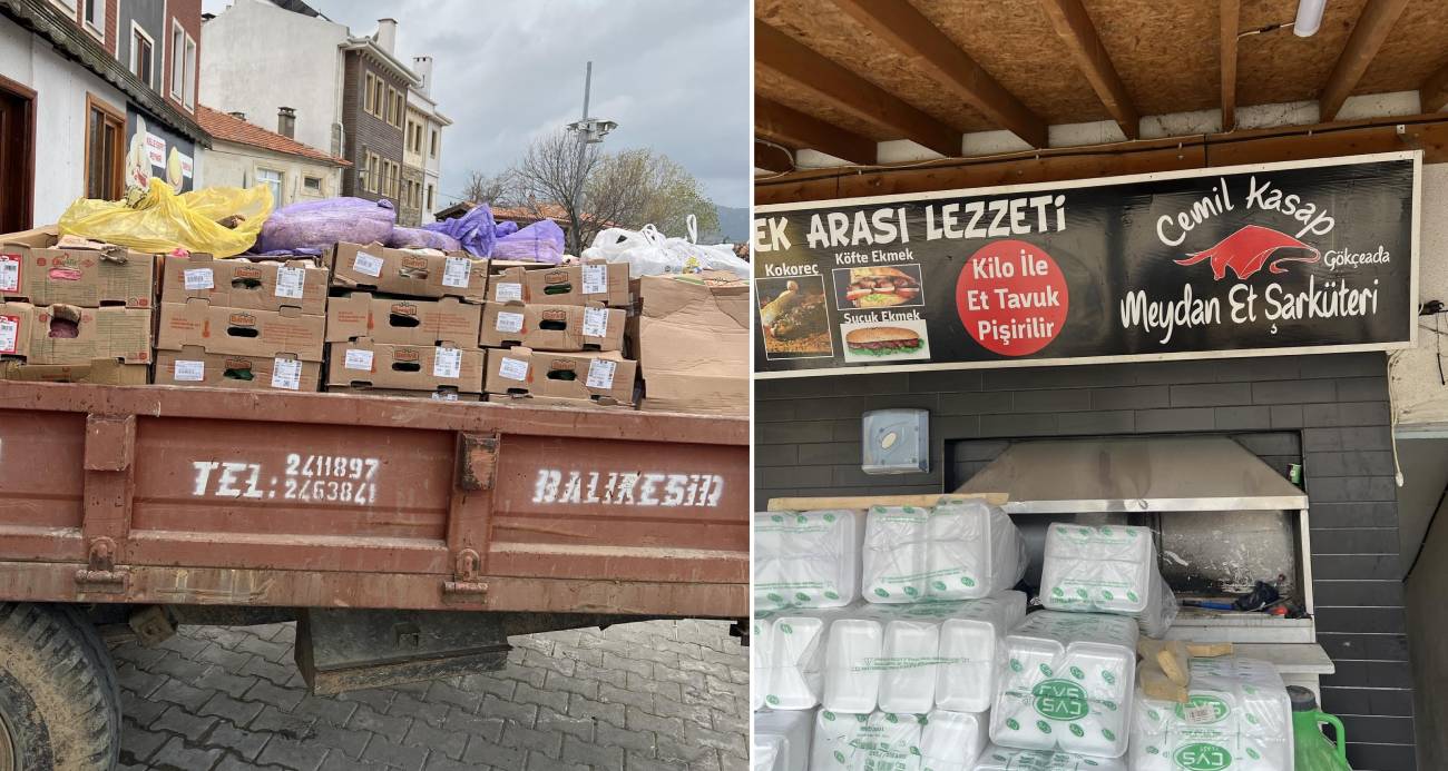 Çanakkale’nin Gökçeada ilçesinde yapılan denetimde bir şarküteride bozuk et, tavuk