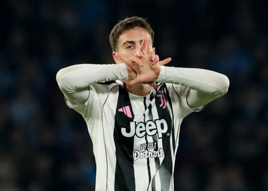 Afyonkarahisarlı Milli futbolcu Kenan Yıldız, Napoli'ye attığı gol sonrası yaptığı