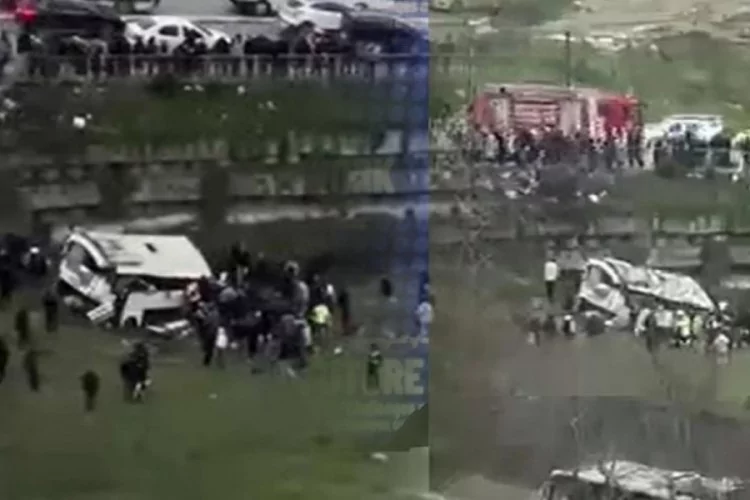 İstanbul Esenyurt’ta akşam saatlerinde yürekleri dağlayan bir trafik kazası meydana