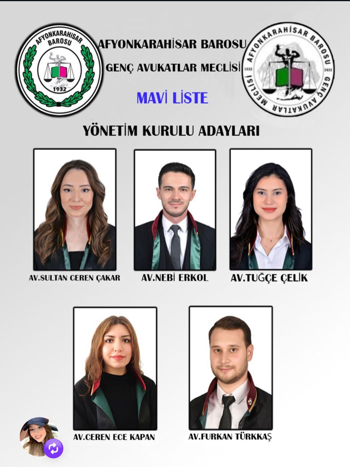 Afyonkarahisar Barosu Genç Avukatlar Meclisi seçimleri, 13 Aralık Cumartesi günü