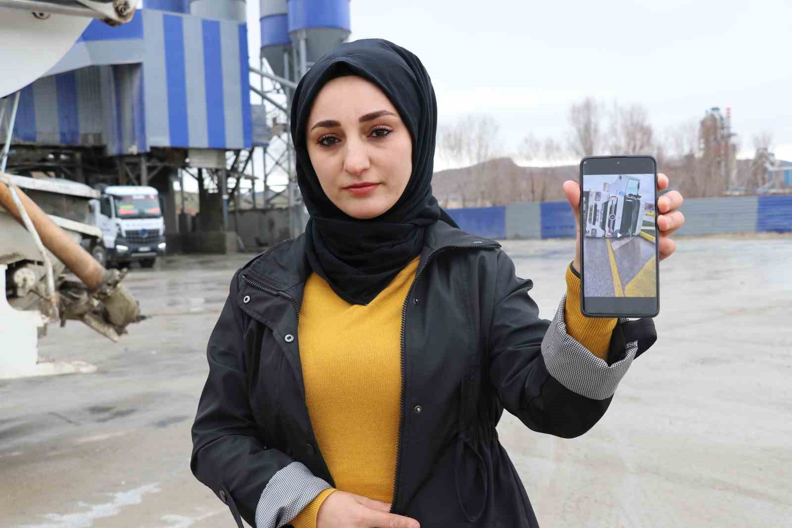 Sivas'ın tek kadın silobas tır şoförü olarak gündeme gelen 35