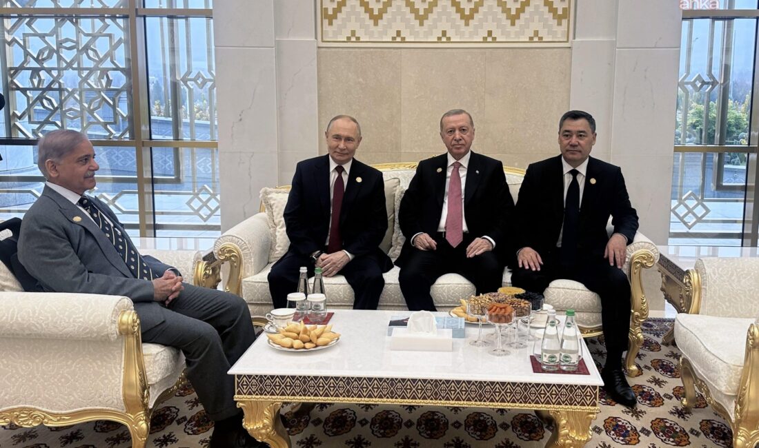 Uluslararası forum kapsamında liderlerle temaslarını sürdüren Cumhurbaşkanı Erdoğan, Rusya Devlet