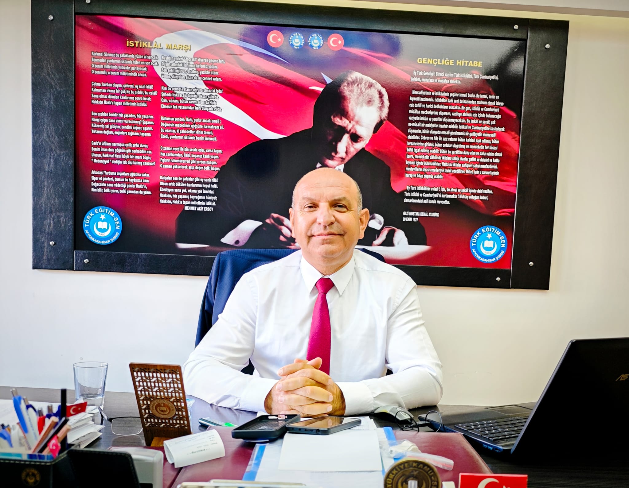 Türk Eğitim Sen Afyonkarahisar Şube Başkanı Muhtar Demirci, Hocalar ilçesinde