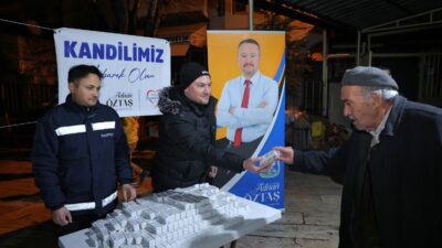 Sandıklı Belediye Başkanı Adnan Öztaş’ın talimatlarıyla, Regaip Kandili dolayısıyla ilçedeki