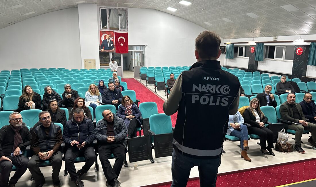 Afyonkarahisar İl Emniyet Müdürlüğü Narkotik Suçlarla Mücadele Şube Müdürlüğü ile