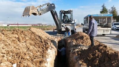 Bolvadin Belediyesi Su ve Kanalizasyon İşleri Müdürlüğü ekipleri, Ağılönü Bölgesi