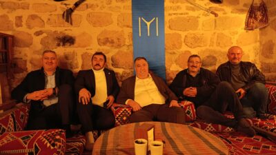 İYİ Parti Afyonkarahisar İl Başkanı Muhammet Mısırlıoğlu, İl Sekreteri Şaban