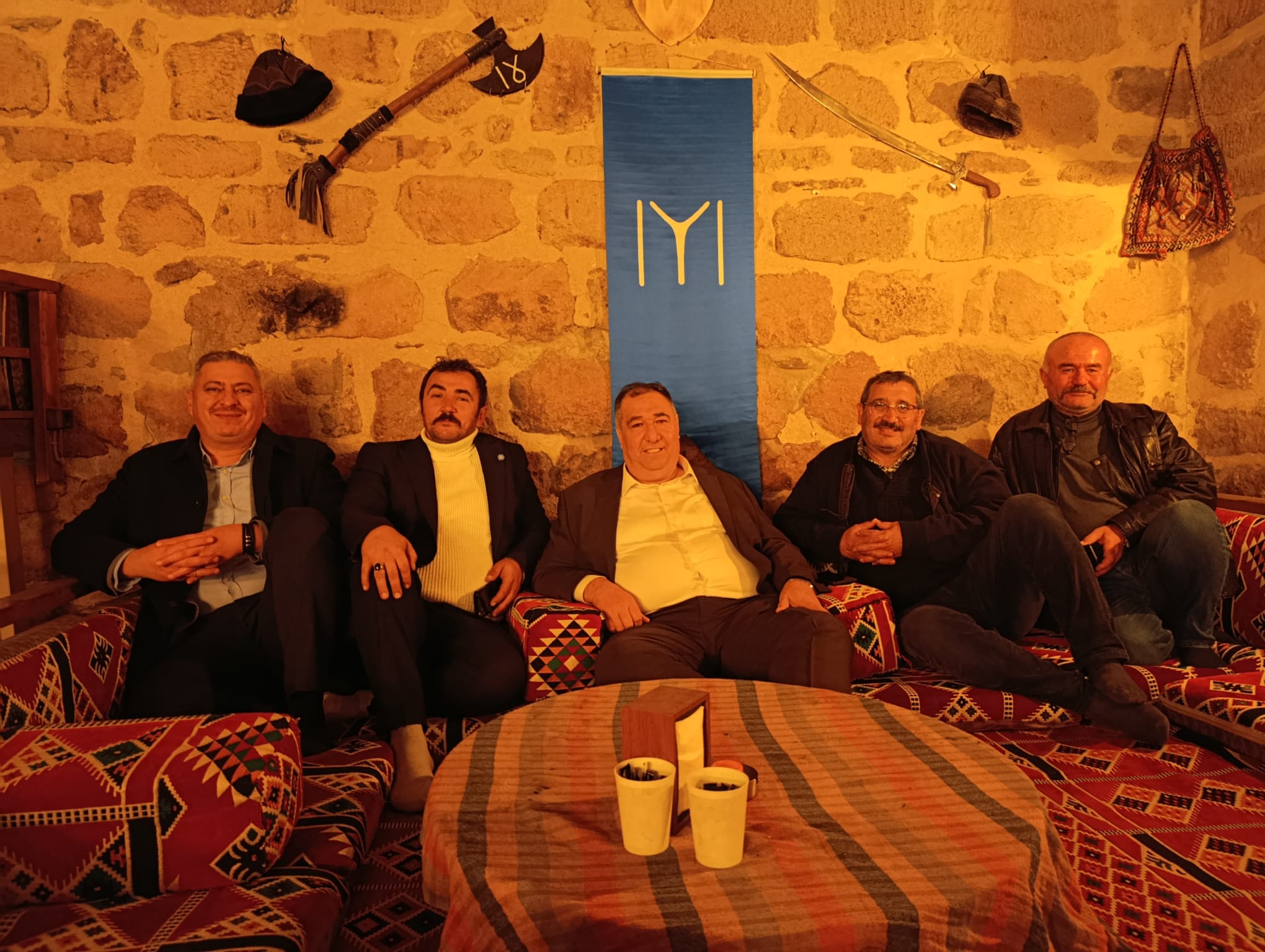 İYİ Parti Afyonkarahisar İl Başkanı Muhammet Mısırlıoğlu, İl Sekreteri Şaban