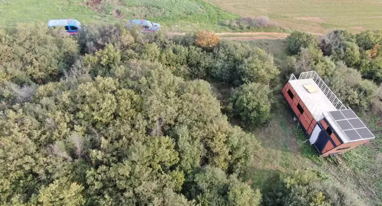 Bursa Mudanya’da 1 milyon 200 bin TL değerindeki Tiny House’un