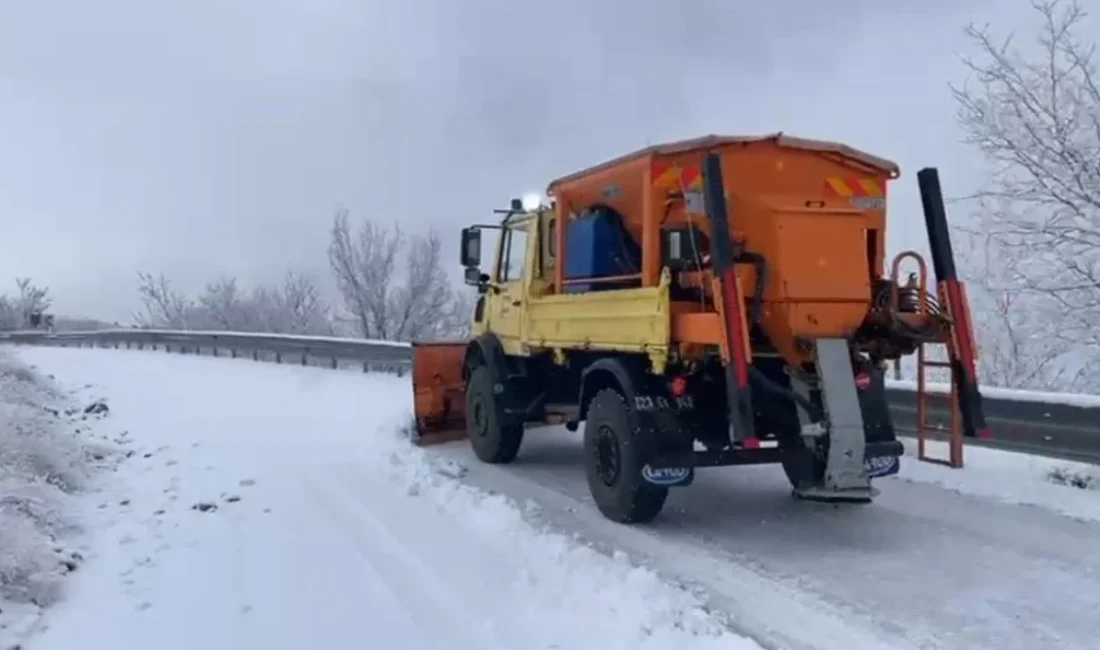 Meteoroloji Genel Müdürlüğü'nün dondurucu soğuk ve kar uyarısının ardından Elazığ'da