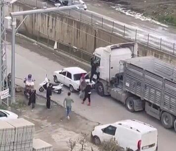 Samsun’un Atakum ilçesinde, henüz belirlenemeyen bir nedenle tır şoförü ile