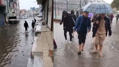 Meteorolojinin uyarısını yaptığı kuvvetli yağışlar, Adana'da sabah saatlerinde etkisini artırdı.