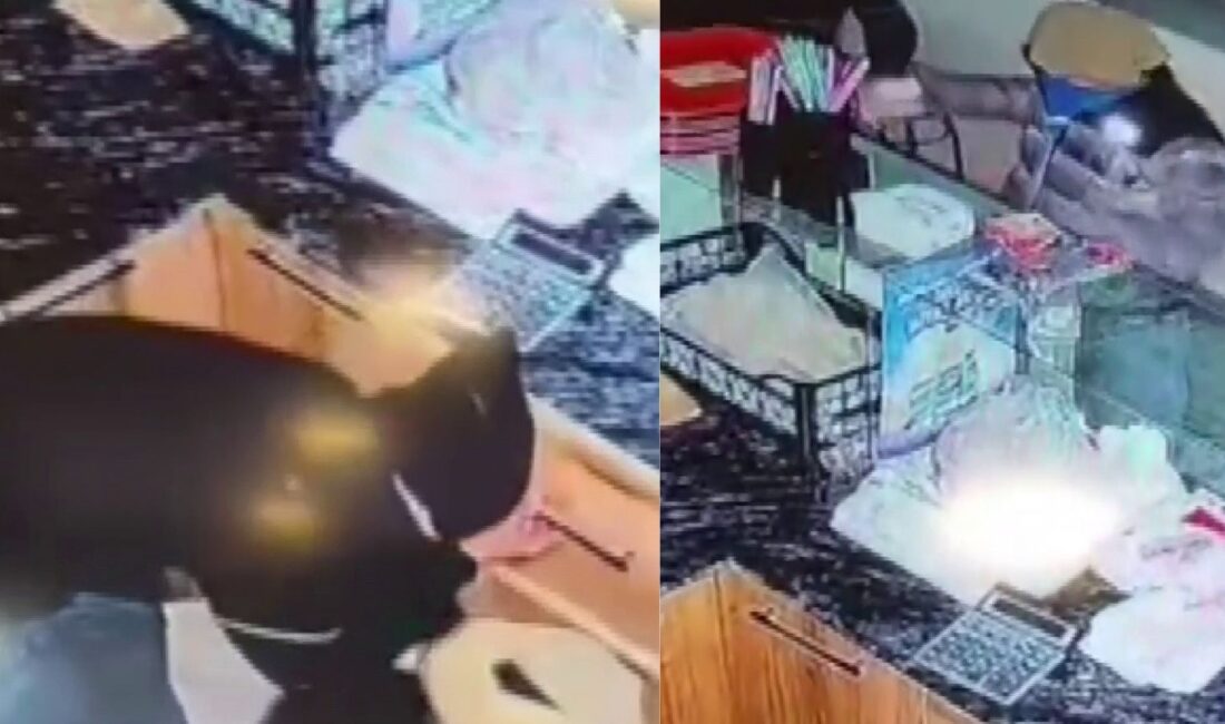 Adıyaman'ın Kahta ilçesinde, gece saatlerinde bir iş yerine giren kimliği