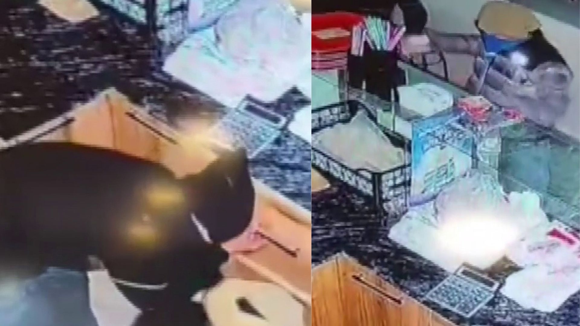 Adıyaman'ın Kahta ilçesinde, gece saatlerinde bir iş yerine giren kimliği