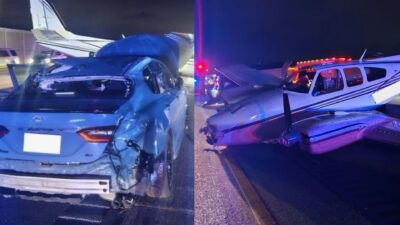 ABD'nin Florida eyaletinde eğitim uçuşu gerçekleştiren çift motorlu bir uçak,