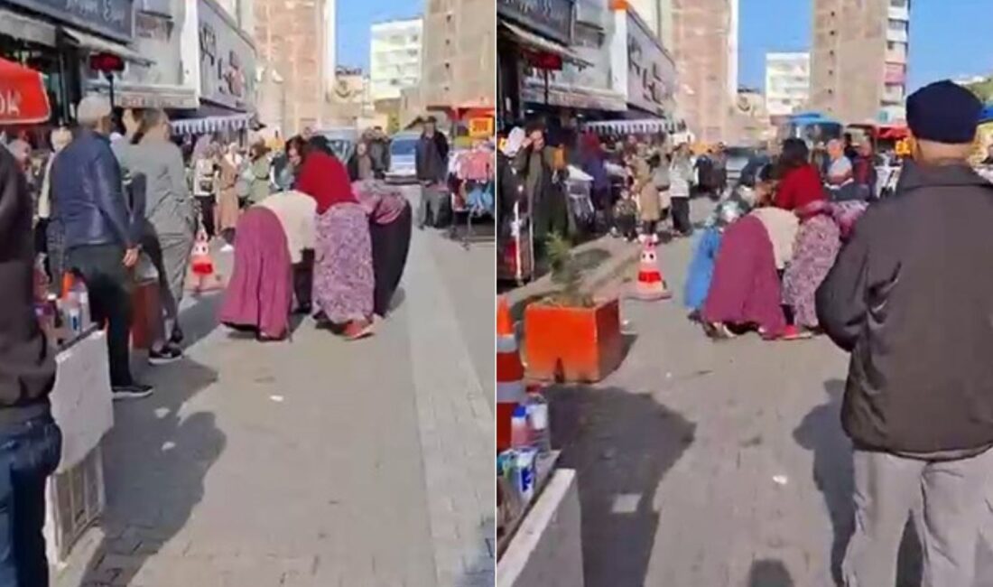 Adana’nın Seyhan ilçesinde bir grup kadın, henüz bilinmeyen bir nedenle