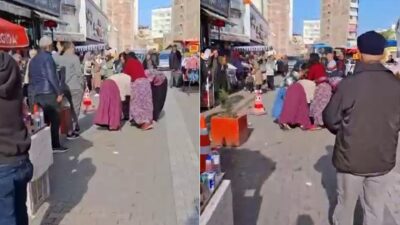 Adana’nın Seyhan ilçesinde bir grup kadın, henüz bilinmeyen bir nedenle