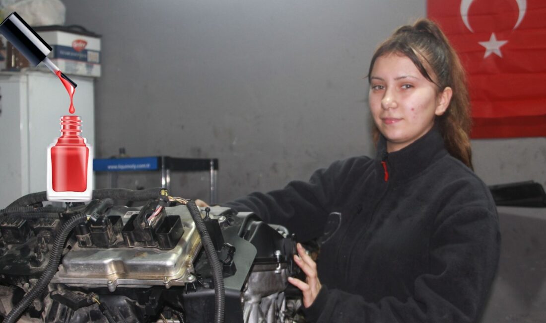 Ordu'nun Altınordu ilçesi sanayi sitesinde, bir oto bakım atölyesinde çalışan