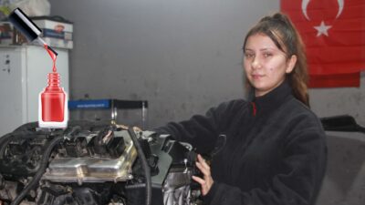 Ordu'nun Altınordu ilçesi sanayi sitesinde, bir oto bakım atölyesinde çalışan