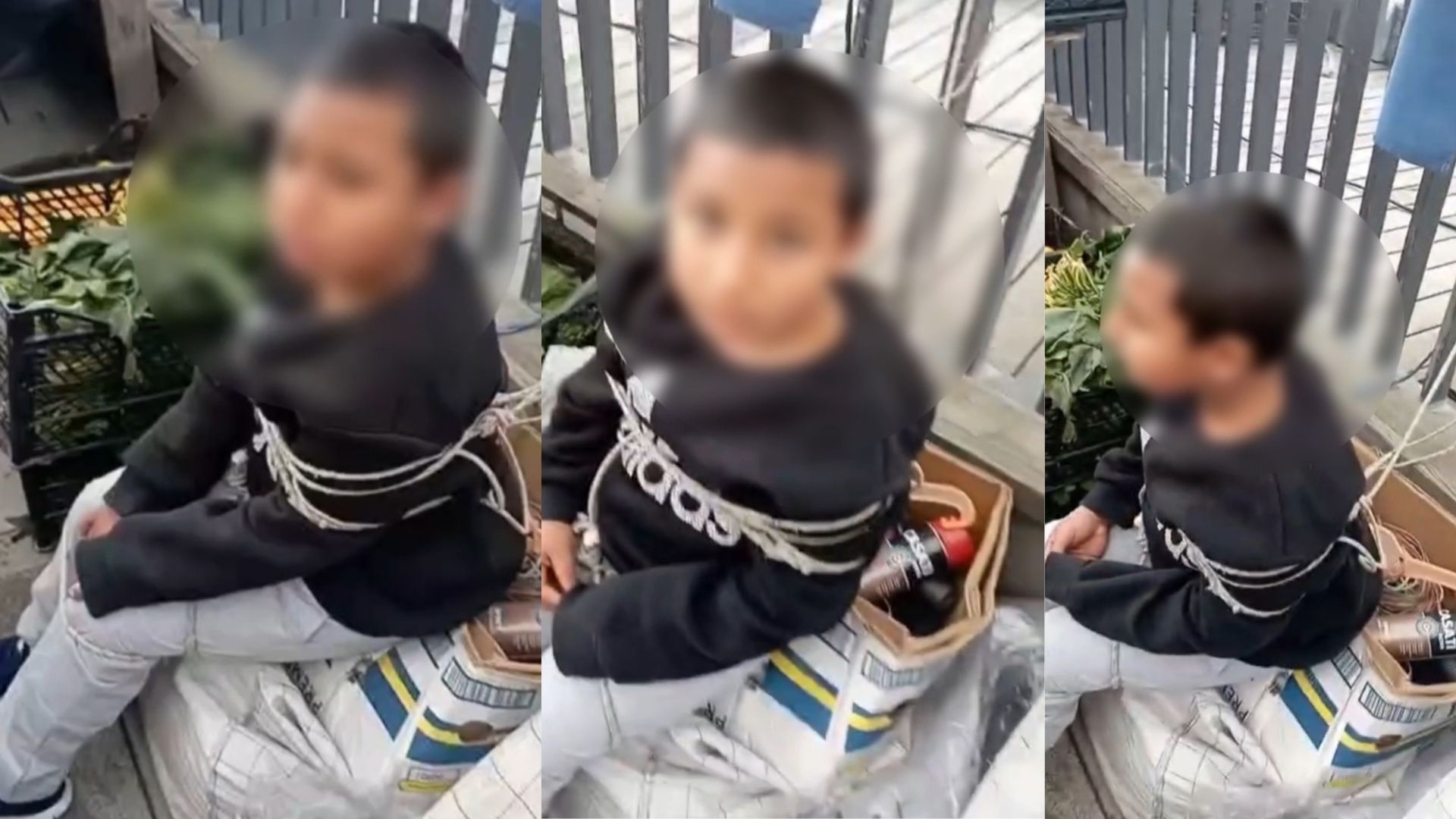 İstanbul Sarıyer Ayazağa'da kurulan semt pazarında, iddiaya göre eşofman çalarken