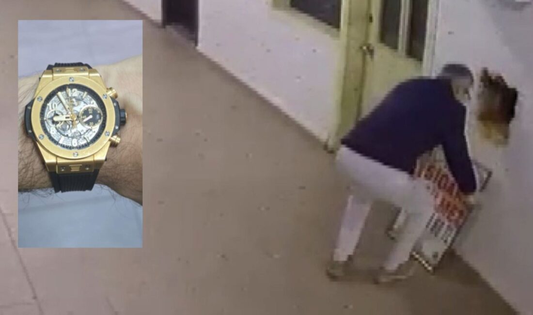 Dolaptaki lüks saat bir anda kayboldu... Film sahnelerini aratmayacak bir