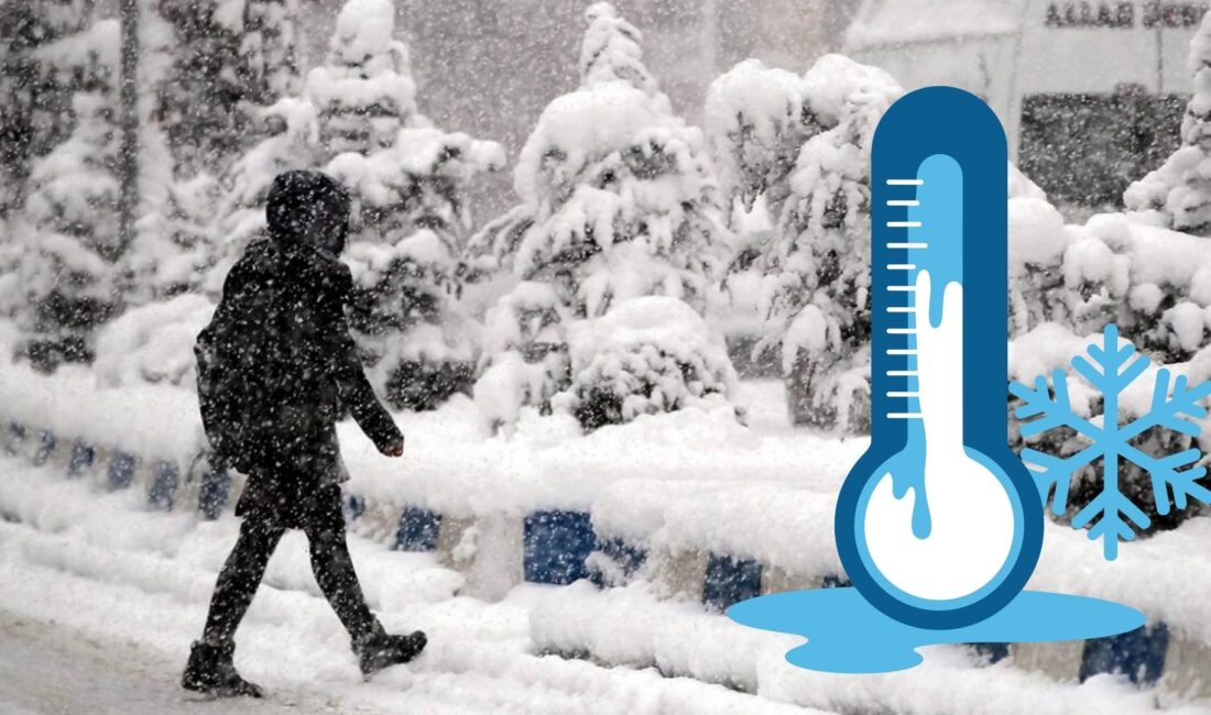 Rusya ve Balkanlar üzerinden gelen dondurucu soğuk hava dalgası Türkiye