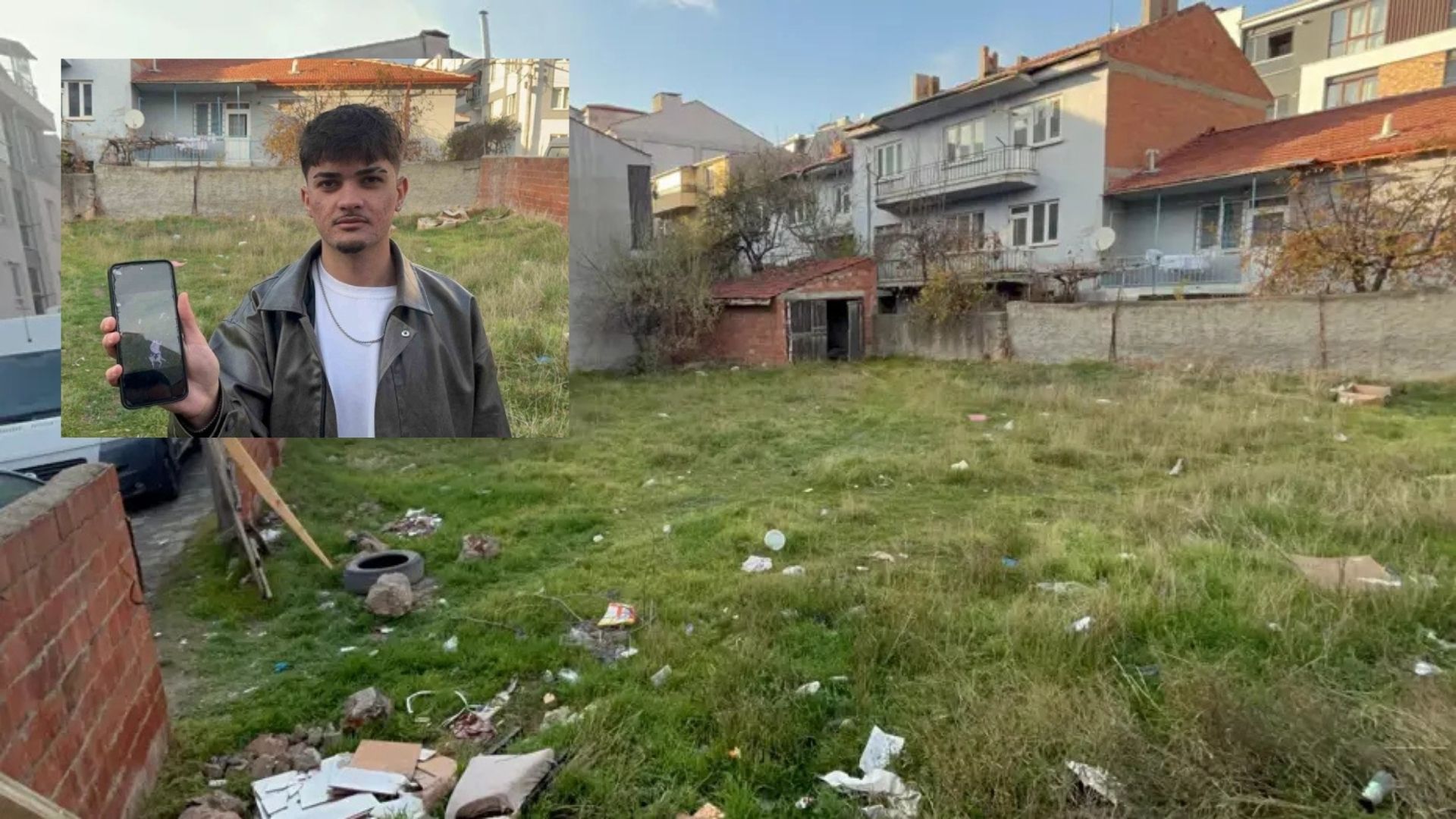 Eskişehir'de genç bir vatandaş, boş bir arsada toplam 8 kedinin