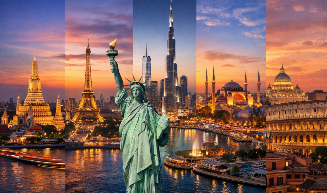 Dünyanın en çok ziyaret edilen şehirleri teker teker listelendi, Güzel