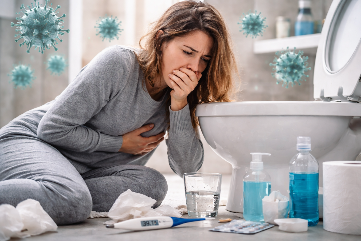 Kış aylarında sadece nezle ve influenza değil, mide gribi olarak