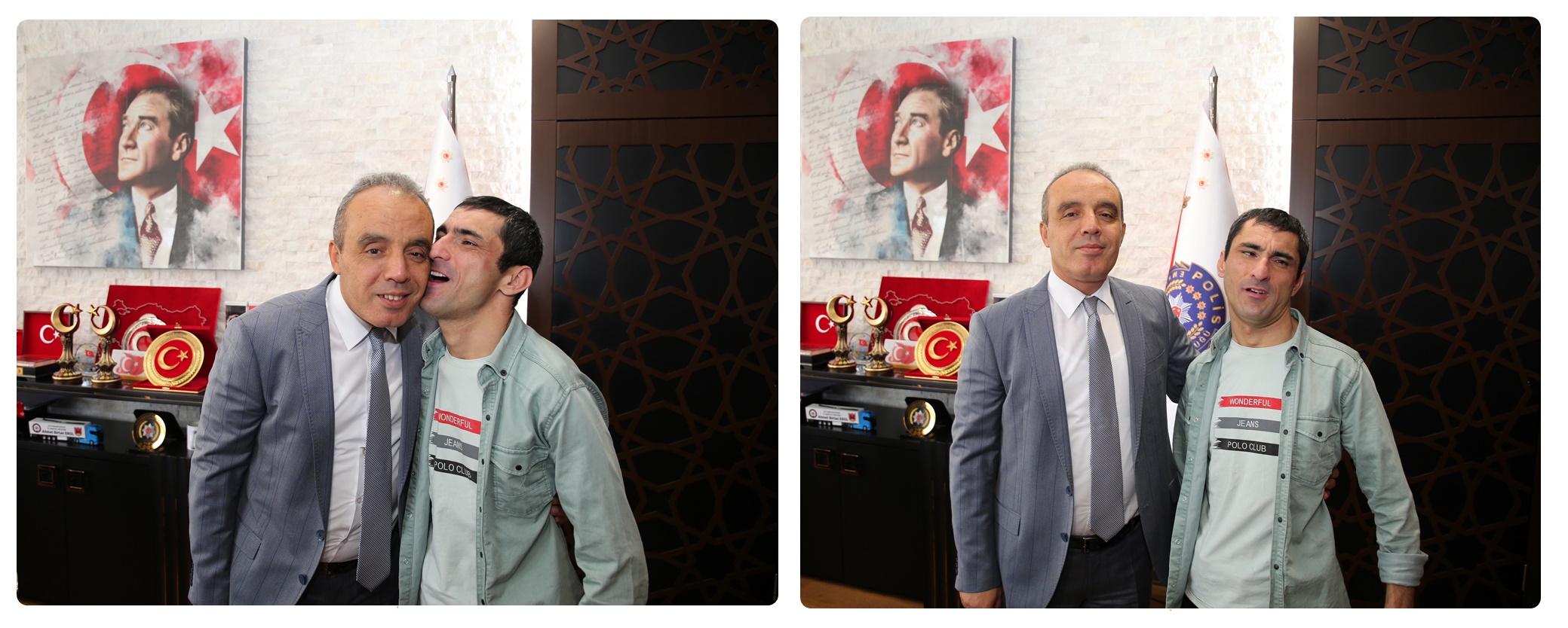 Afyonkarahisar Emniyet Müdürlüğü, ziyaret ettiği özel çocuk Fatih'in en büyük