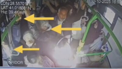 Büyükçekmece Fatih Mahallesi’nden Tepekent güzergahında ilerleyen bir İETT otobüsünde, yolcu