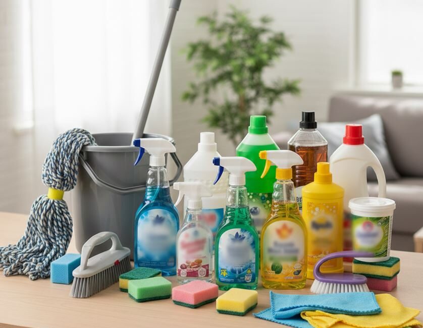 Trabzon’da tuz ruhu ile çamaşır suyunu karıştırarak temizlik yaptığı sırada